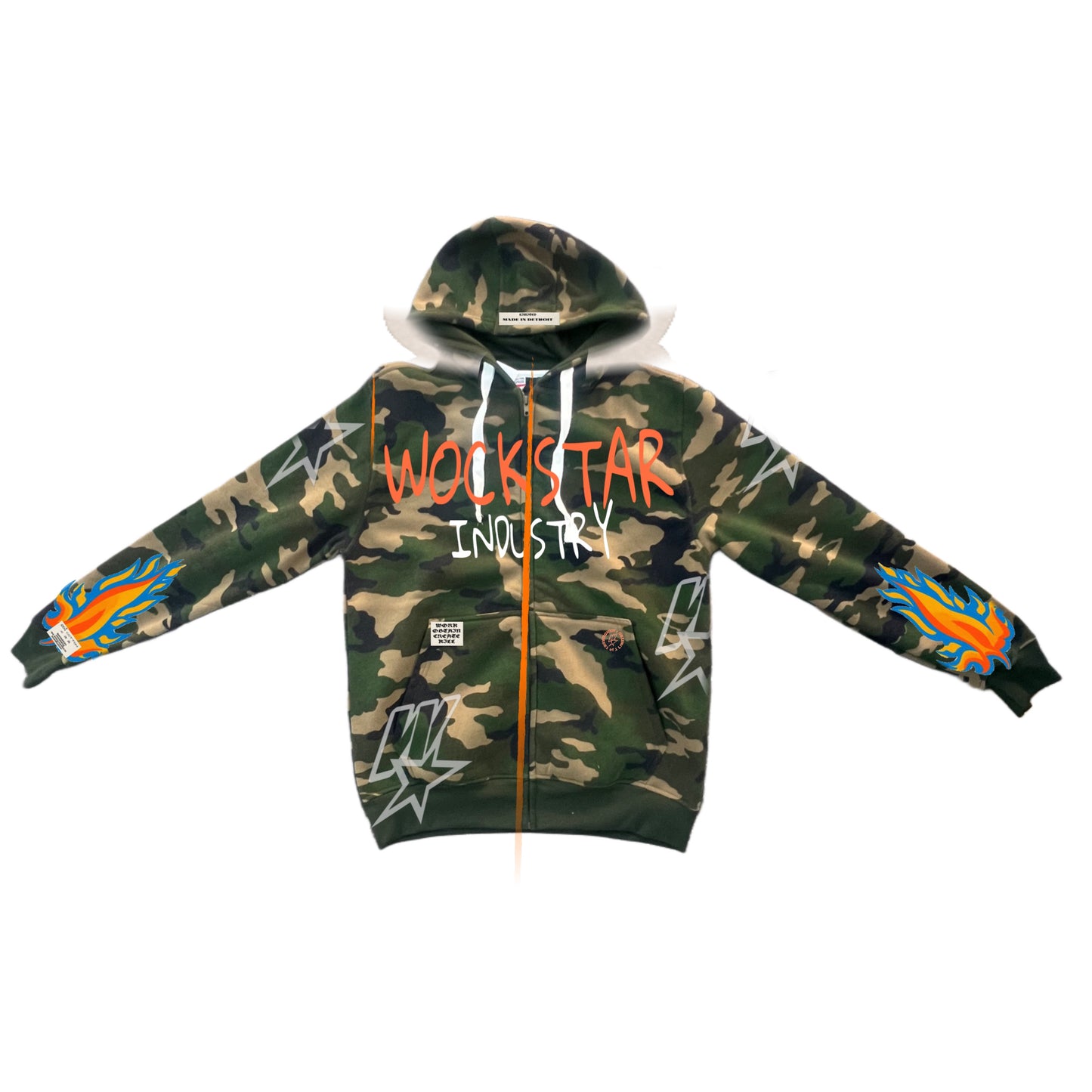 WSI CAMO STAR ZIP UP