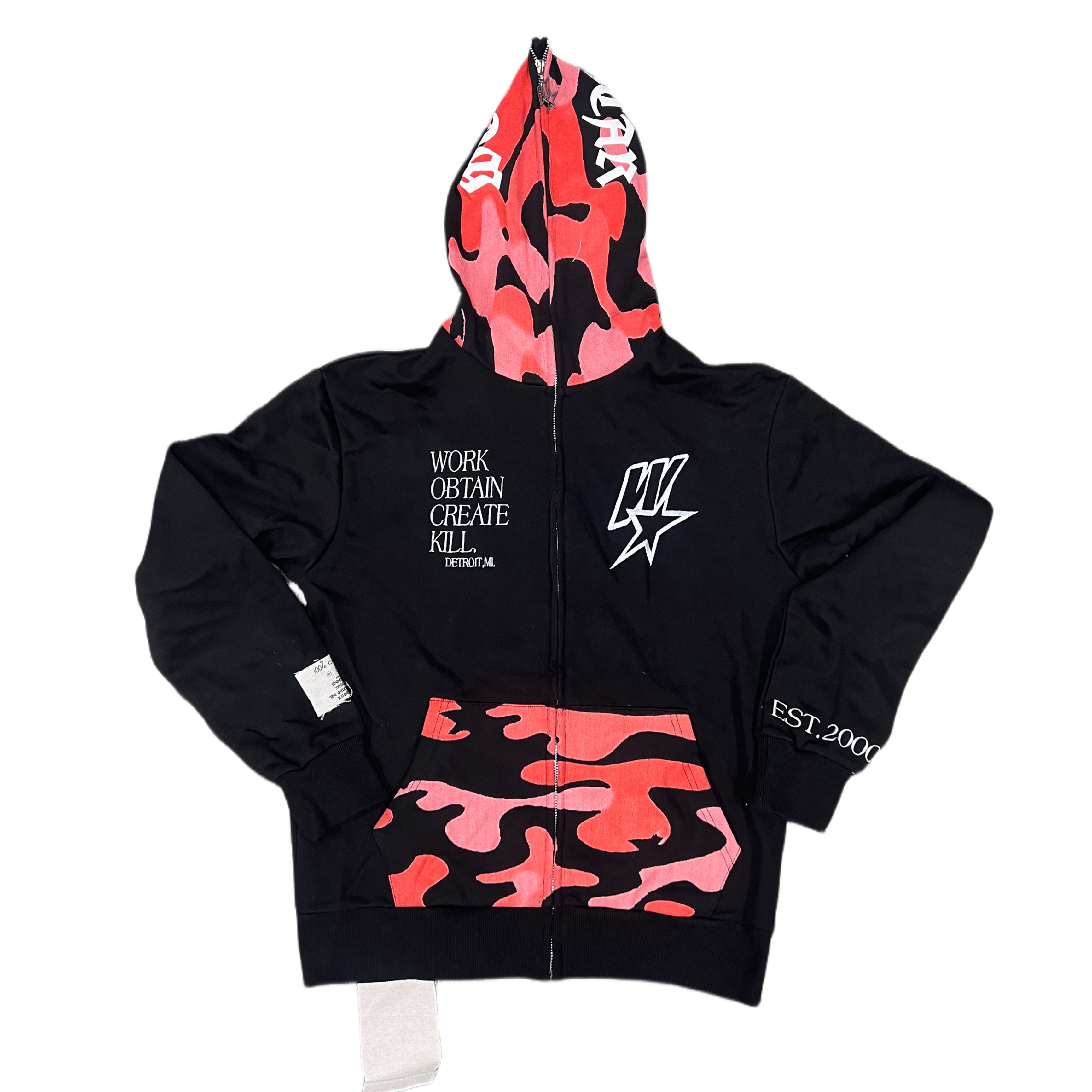 “ full zip stealth hoodie”