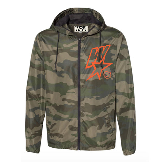 “WSI STAR” camo wind breaker jacket limited 2025 Omni’s collection.