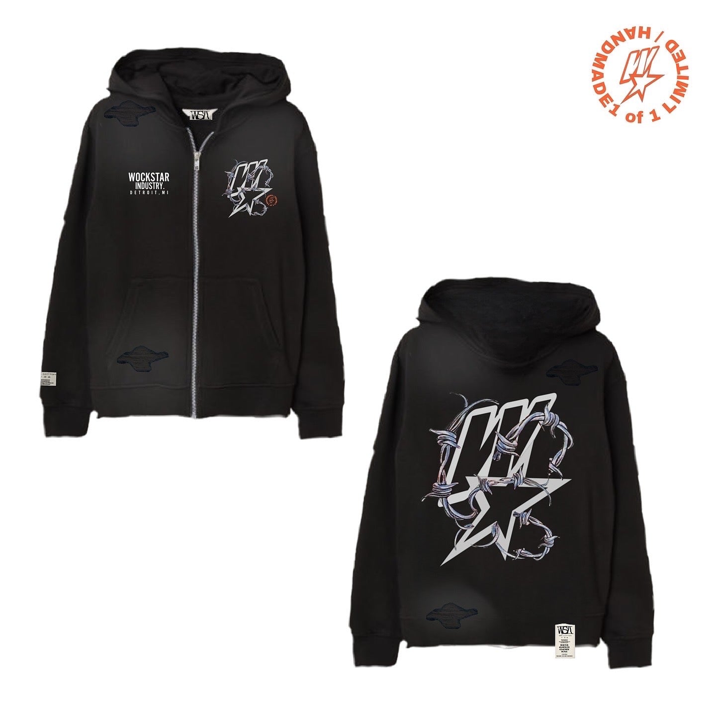 “Wock in wire” limited release zipper fleece